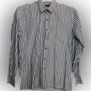 💥Striped Long Sleeve Men Shirt Jansons Regular Fit Button Up Multicolor Med
